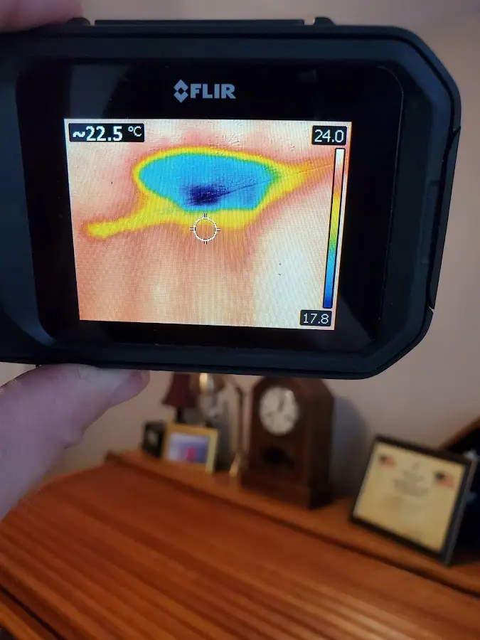 Thermal imaging inspection for water damage in Humble